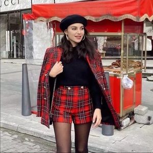 Zara set blazer and shorts set bloggers fav